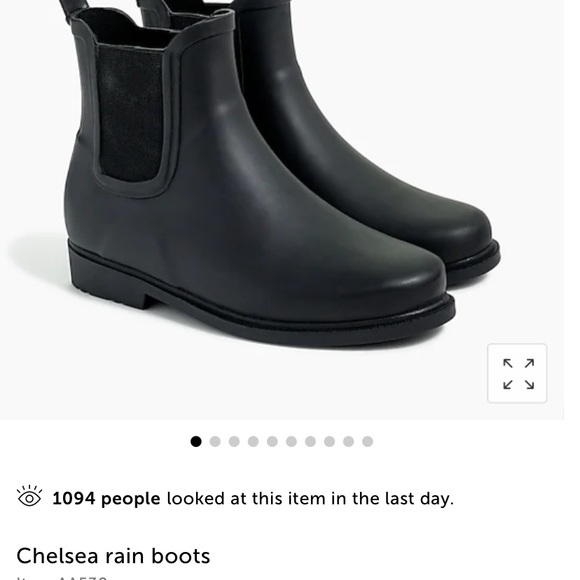 J. Crew Shoes - J. Crew Chelsea Black Rain Boots